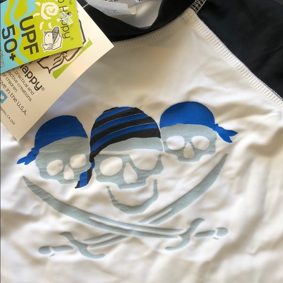 Flap Happy Boys' Baby UPF50+Graphic Rash Guard NWT - Picture 3 of 6